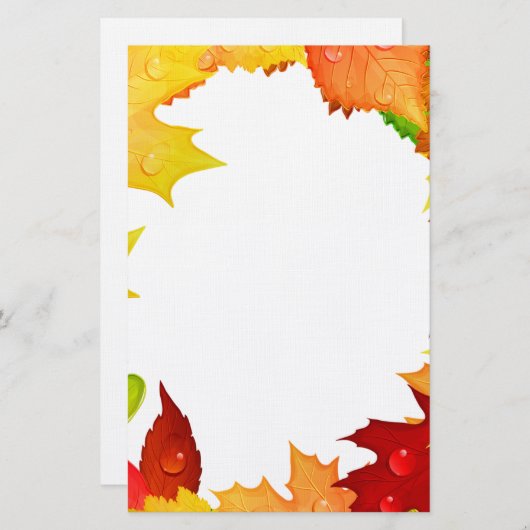 herfst briefpapier (Voorkant / Achterkant)