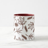 Herfst Brown laat twee-tone Mokken schetsen (Midden)