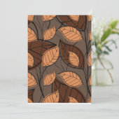 Herfst Brown Leaves Kaart (Staand voorkant)