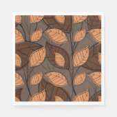 Herfst Brown Leaves Servet (Voorkant)