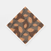 Herfst Brown Leaves Servet (Hoek)