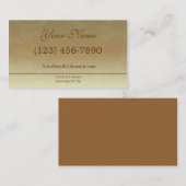 Herfst Brown Visitekaartje (Voorkant / Achterkant)
