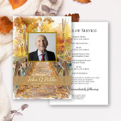 Herfst Brug Funeral Service Programmakaart
