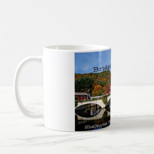 Herfst - Brug van bloemen, schilderachtig mok (Links)