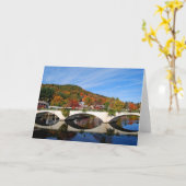 Herfst - Brug van de Bloemen Notecard Kaart (Gele Bloem)