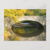 Herfst brug waterval briefkaart (Voorkant)