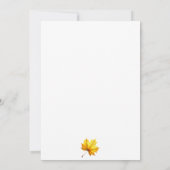 Herfst bruid in een klein beetje Martini Vrijgezel Kaart (Achterkant)