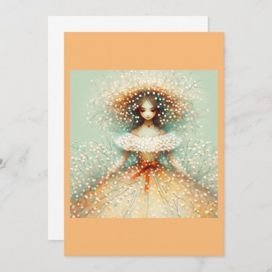 Herfst Bruid (leeg) Kaart (Voorkant / Achterkant)