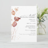 Herfst Bruids Brunch & Bubbly Kaart (Staand voorkant)