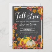 Herfst Bruids Douche uitnodiging Chalkboard (Voorkant)