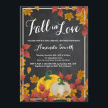 Herfst Bruids Douche uitnodiging Chalkboard<br><div class="desc">Herfst bruidsdouche uitnodiging. Achtergrond schoolbord. Uitnodiging voor de herfstbruidsdouche. Waterverf pompoenbloemen. Voor verdere aanpassing klikt u op de knop "Aanpassen" en gebruikt u onze ontwerptool om deze sjabloon te wijzigen.</div>