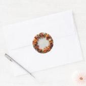 Herfst Bruids Krans Sticker (Envelop)