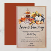 Herfst bruids thee liefde is brouwen kaart (Voorkant / Achterkant)