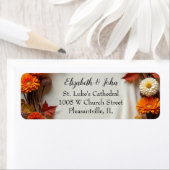 Herfst Bruidsboeket Etiket (Insitu)