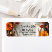 Herfst Bruidsboeket Uitnodiging Magnetische Kaart Etiket (Insitu)