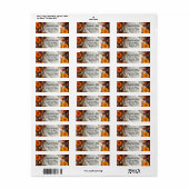 Herfst Bruidsboeket Uitnodiging Magnetische Kaart Etiket (Full Sheet)