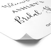 Herfst Bruidsdouche Laat Loof Aquarel Poster (Hoek)