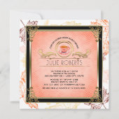 Herfst Bruidsfeest Theepartij Herfstbladeren Kaart (Voorkant)