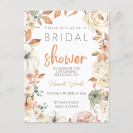 Herfst Bruidsfeest Uitnodiging, Herfst Bruiloft Ui Briefkaart