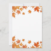 Herfst Bruidsfeestje Kaart (Achterkant)
