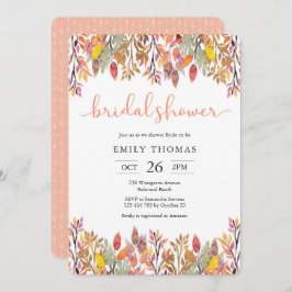 Herfst Bruidsmeisje Uitnodiging