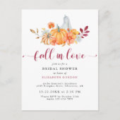 Herfst Bruidsmeisjesfeest Herfst Pompoen Verliefd  Briefkaart (Voorkant)