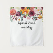 Herfst bruiloft achtergrond, zomer foto stand prop wandkleed (Voorkant)