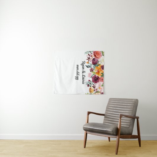 Herfst bruiloft achtergrond, zomer foto stand prop wandkleed (In Situ (horizontaal))