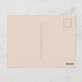 Herfst Bruiloft Aquarel Blad Bruin Briefkaart (Achterkant)