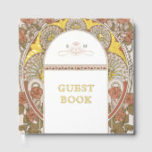 Herfst bruiloft Art Nouveau Gastenboek (Voorkant)