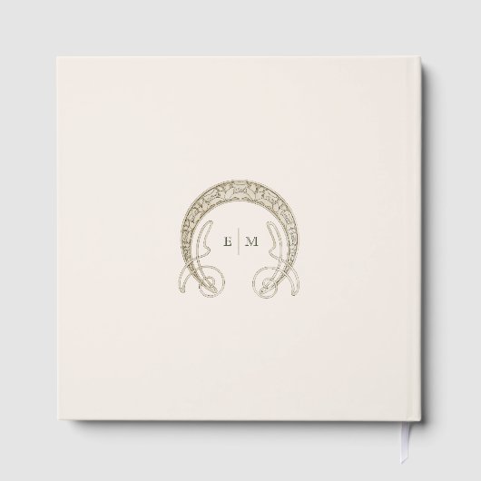 Herfst bruiloft Art Nouveau Gastenboek (Achterkant)