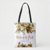 Herfst bruiloft bloemenmoderne moeder van de bruid tote bag (Voorkant)