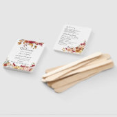 Herfst bruiloft bloemenprogramma fan handwaaier (Niet-gemonteerd)