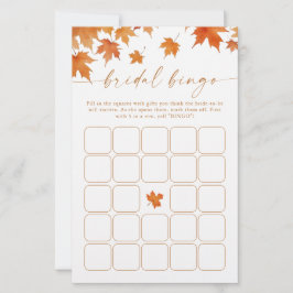 Herfst Bruiloft Borrel Bingo Spel
