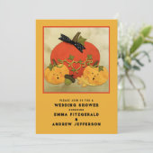 Herfst Bruiloft Borrel Koppels Kaart (Staand voorkant)