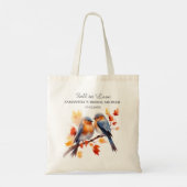 Herfst Bruiloft Bridal Shower cadeautjes Tote Bag (Achterkant)