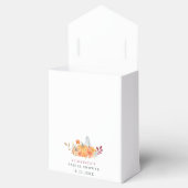 Herfst Bruiloft Bruidsmeisjes Feest Pumpkin Script Bedankdoosjes (Geopend)