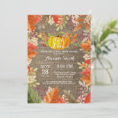 Herfst Bruiloft Bruidsshower Uitnodiging (Staand voorkant)