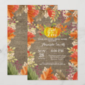 Herfst Bruiloft Bruidsshower Uitnodiging (Voorkant / Achterkant)