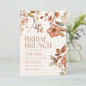 Herfst Bruiloft Brunch Kaart (Staand voorkant)