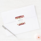 Herfst Bruiloft Brunch & Mousserende Bruidsborrel Vierkante Sticker (Envelop)