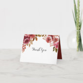 Herfst Bruiloft Brunch & Mousserende Bruidsuitnodi Bedankkaart (Voorkant)