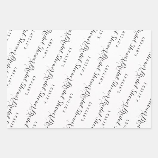 Herfst Bruiloft Brunch & Mousserende Wijn Bruidsfe Inpakpapier Vel (Voorkant)