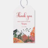 Herfst Bruiloft Dankjewel Cadeaulabel (Voorkant)