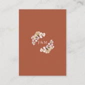 Herfst Bruiloft Dankjewel Plaatskaartje (Achterkant)