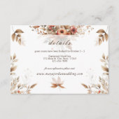 Herfst bruiloft details behuizing Kaart (Voorkant)