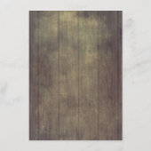 Herfst bruiloft Details Kaart (Achterkant)