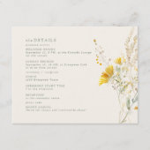 Herfst bruiloft Details Kaart Zonnebloem Behuizing (Voorkant)