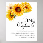 Herfst Bruiloft Eerste Trouwdag Tijdcapsule Bord Poster (Voorkant)