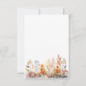 Herfst Bruiloft Feest Bos Scene Bedankkaart (Achterkant)